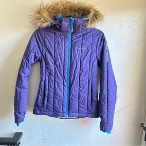 Helly Hansen Women’s Ski Jacket PrimaLoft RECCO‎ Fur Hood Alpine Coat Sz XS